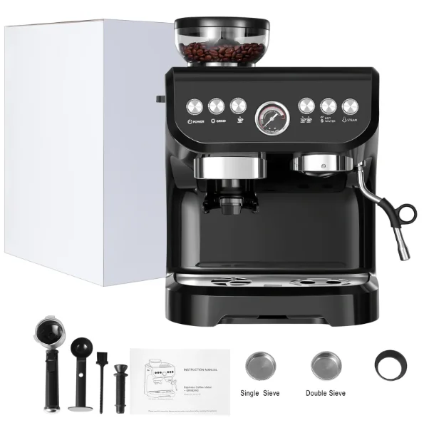 Professional automatic coffee machine for business stainless steel 3 group espresso machine