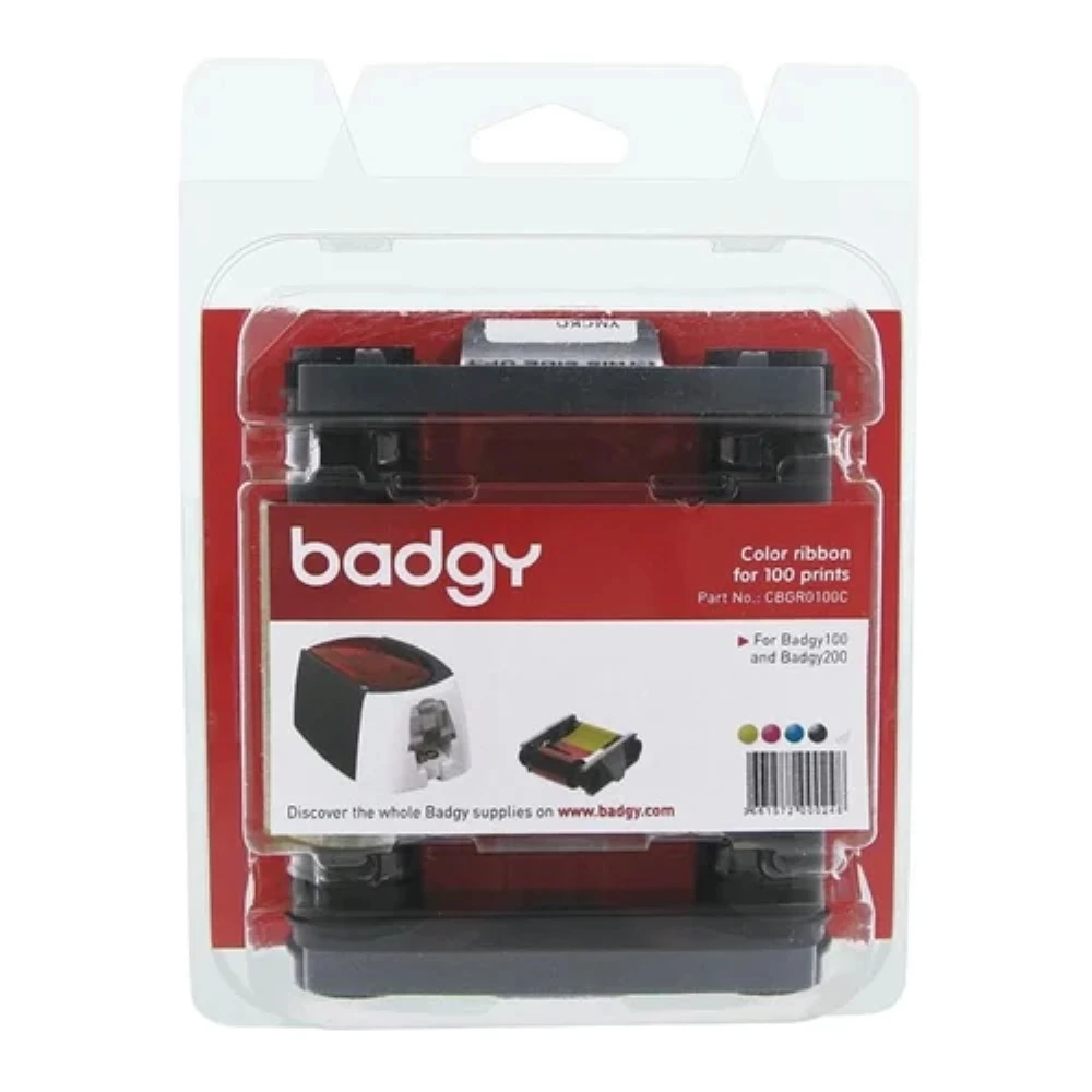Evolis Badgy цветная лента CBGR0100C 100 изображения 100/200 ПВХ для принтера карт