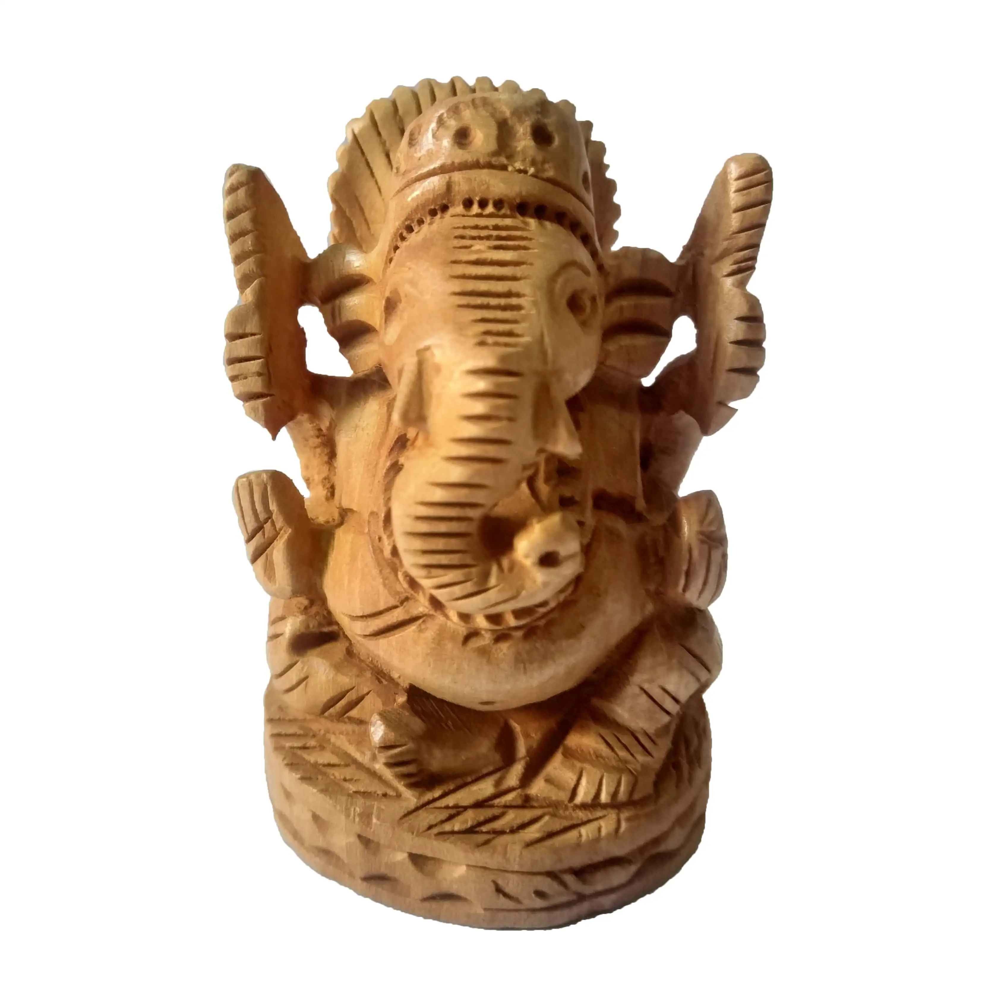 Красивое украшение, индийская религия, статуя лорда Ганеша, вырезанные вручную деревянные скульптуры и украшения для домашнего интерьера