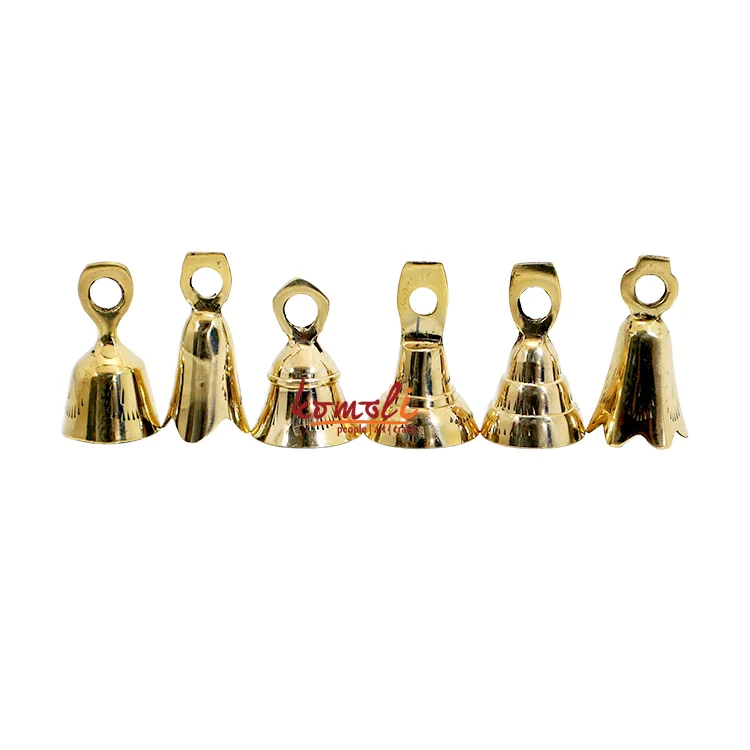 High Quality Wholesale Handmade Indian Silver Plated Brass Bells For Home And Temple Decoration Farmhouse Home Decor Brass Bell