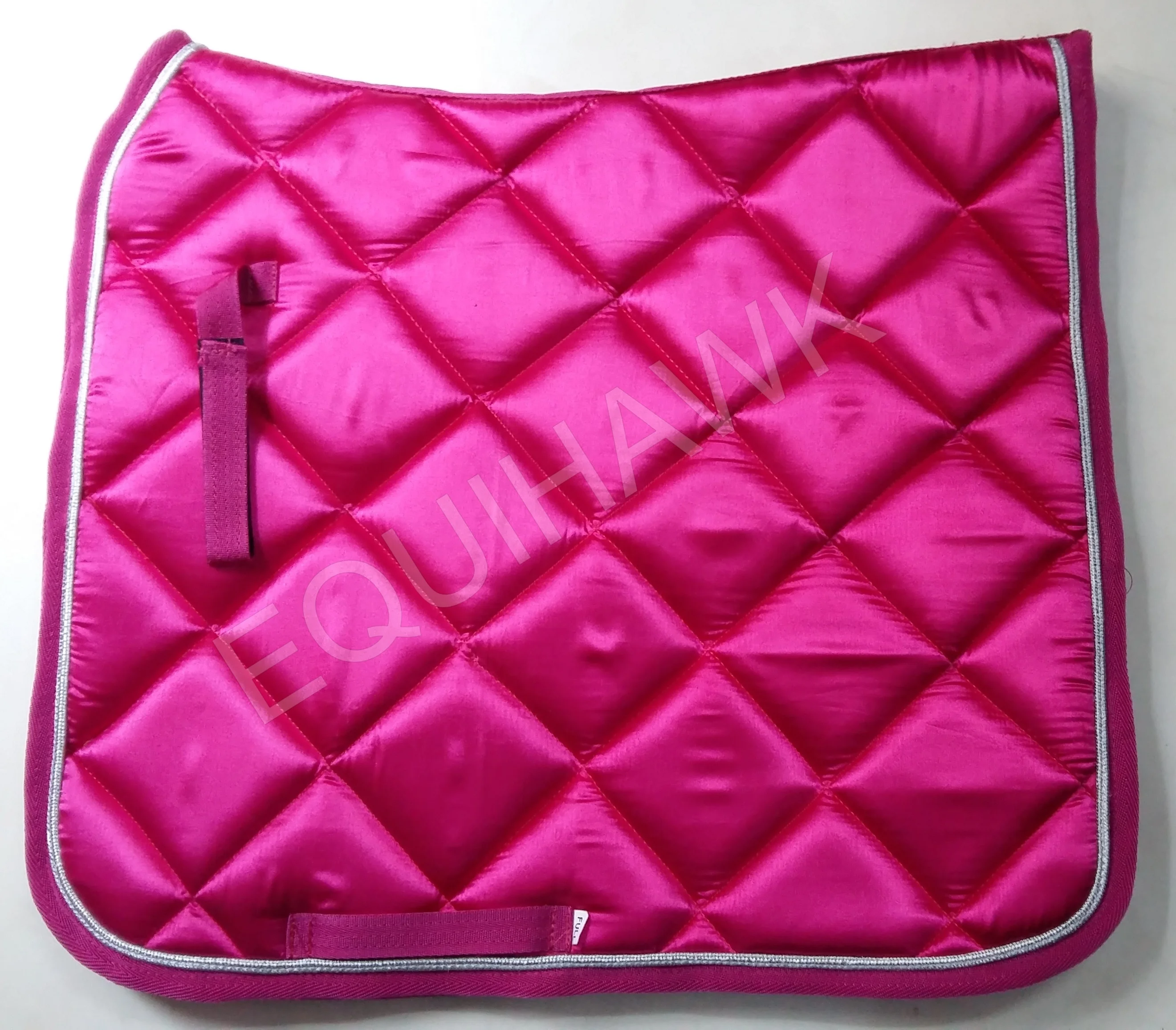 Professional Factory Horse Product Satin Fabric Saddle Pads Ready To Ship Clearance Price Brand New Saddle Pads Equestrian