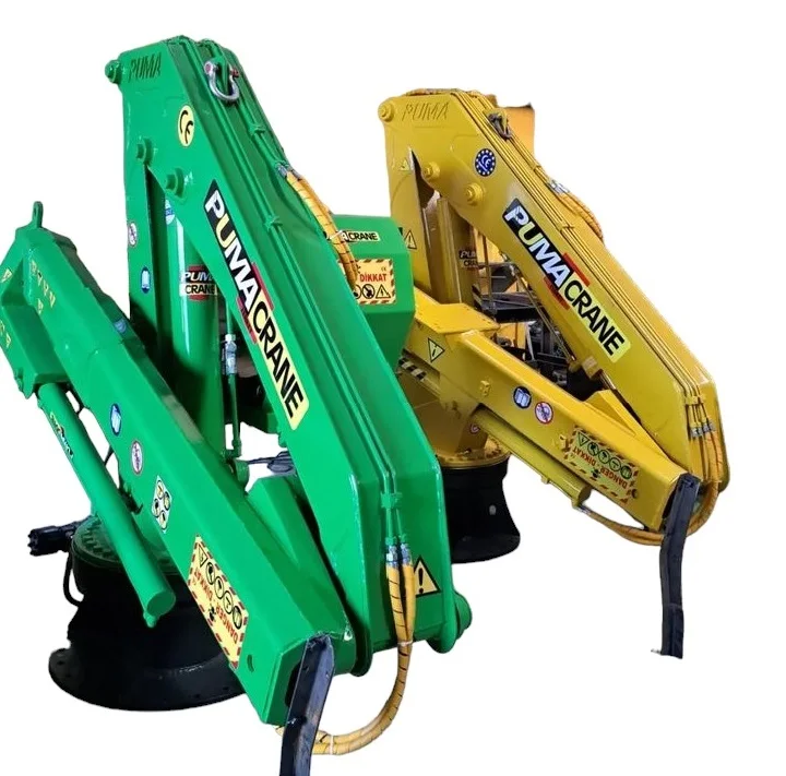 Puma Crane High Quality 3 Ton Hydraulic Knuckle Boom Marine Deck Crane for Fishing Boat Hot Sale from Turkey