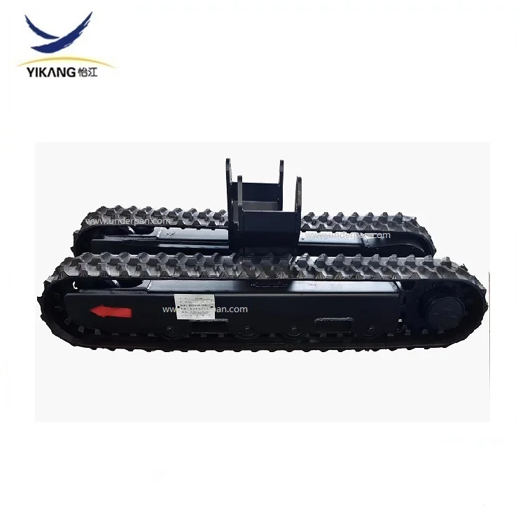 mini rubber track undercarriage for crawler farm harvester robot chassis parts from China manufacturers