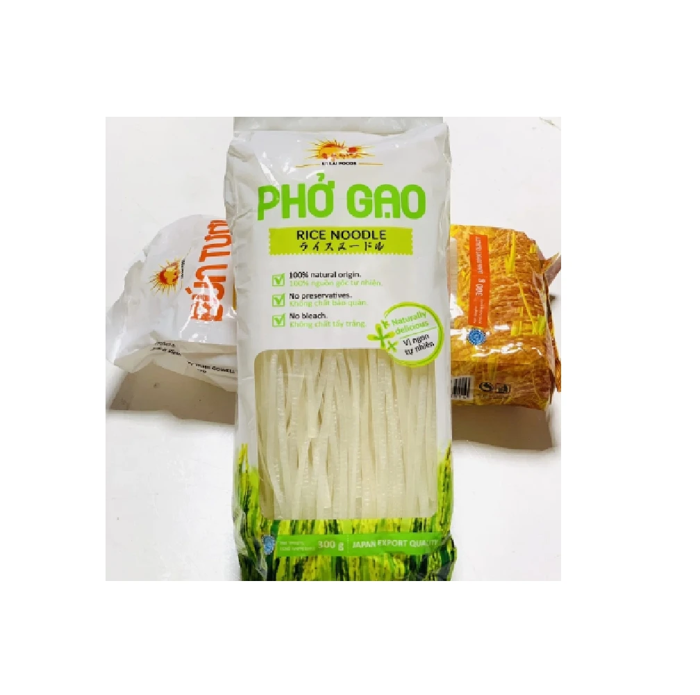 Best Quality Best Price Top Dried Fresh Rice Noodle and Vermicelli Low-sodium Bag Package 300 gram Vietnam high quality