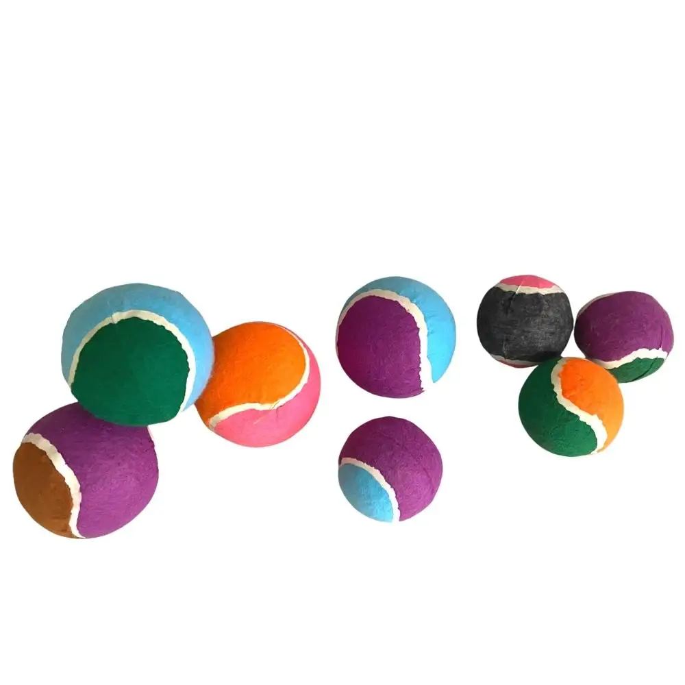Wholesale Cheap Price Pet Supplier Custom Logo Pet Rubber Tennis Ball Training Indoor Outdoor Pet Toys Non Toxic Material