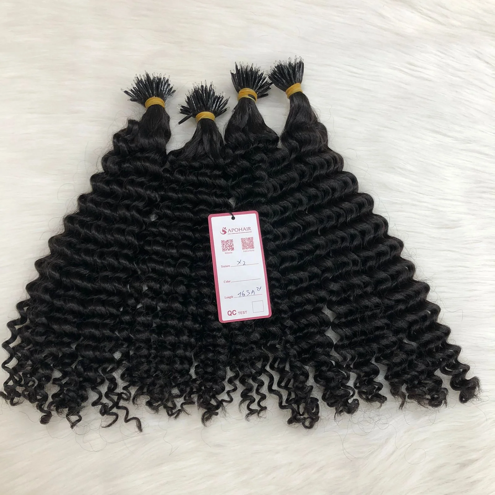 Wholesale Human Hair Extensions Wig manufacturer Microring Hair Extensions Unprocessed Full Cuticle Aligned Hair