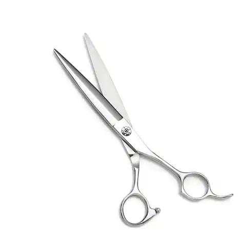 7 Inch Professional Dog Grooming Scissors Kit Pet Grooming Shears Dog Hair Trimming Curved Thinning Scissors Kit