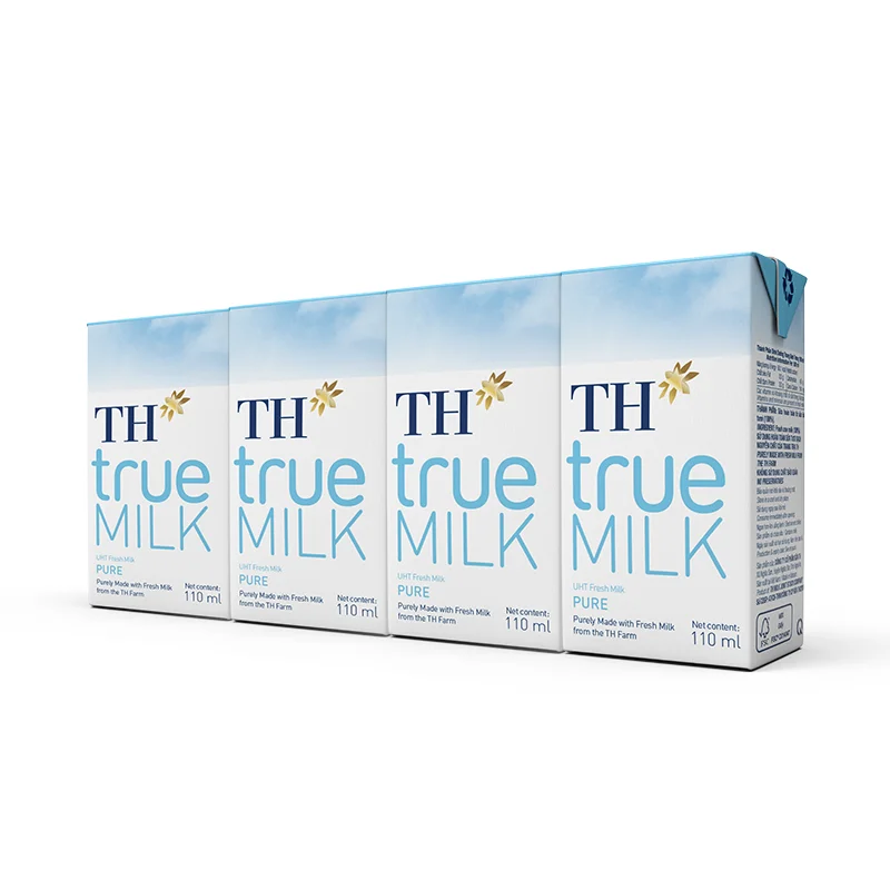 TH True Milk UHT Pure Fresh Milk 110ml High Quality Cow Origin Sterilized Dairy Products Organic Whole Milk