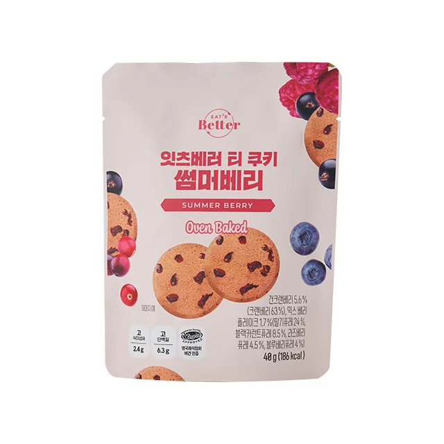 (Плант) Ешьте лучшее печенье Летние ягоды 100% растительной белковой печи с высоким содержанием клетчатки запеченная Котра нулевым
