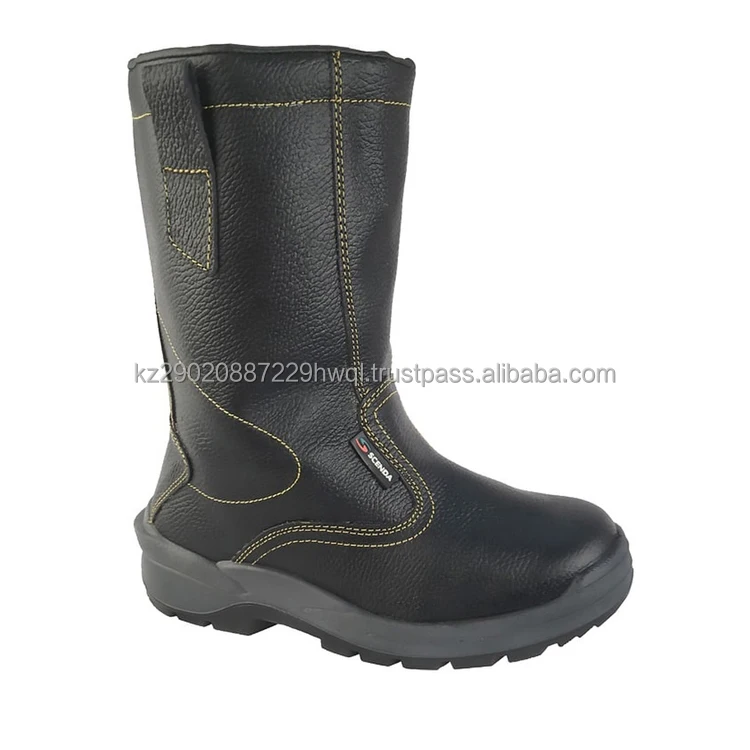 Modern leather work shoes a sample of good quality and optimal cost ratio steel toe cheap shoes work boot
