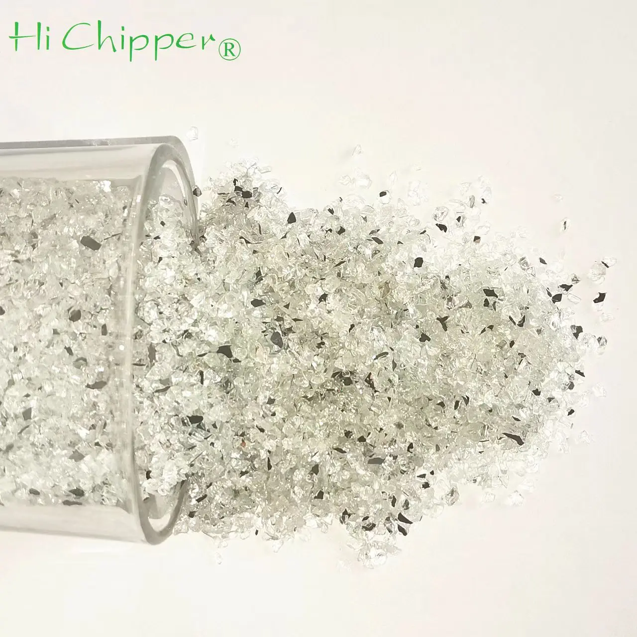0.3-1.2 mm Crystal Crushed Mirror Glass for Vase Decoration