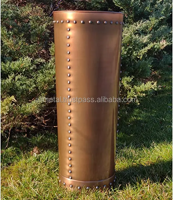 Customizable Galvanized Iron Planter With Handle Or Metal Bucket Flower Pot For Indoor Outdoor Decor