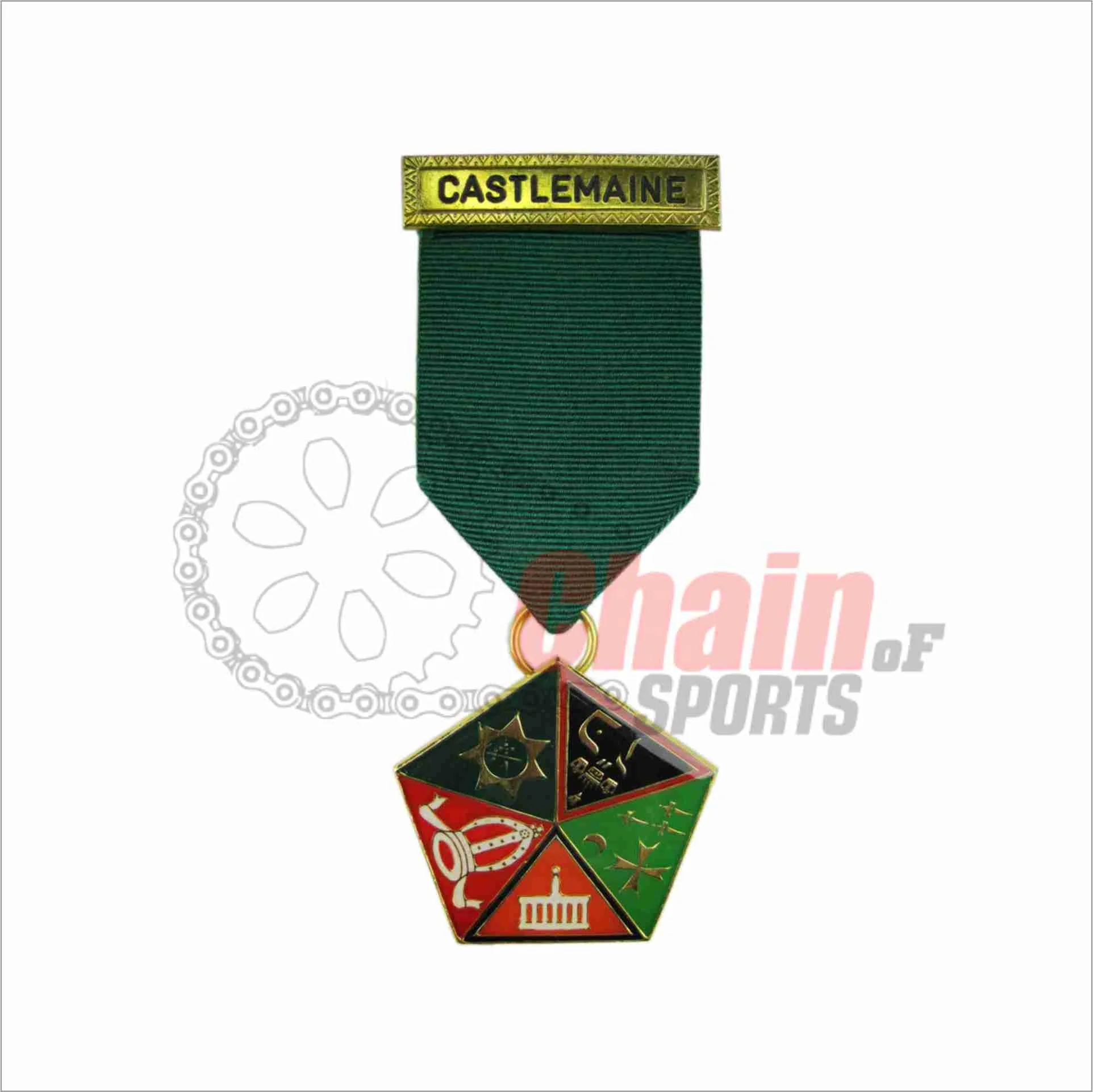 High Quality Masonic Breast Jewel Manufacturer Custom Logo Royal Arch Blue Lodge Knight Templar Items Medals Metal OEM