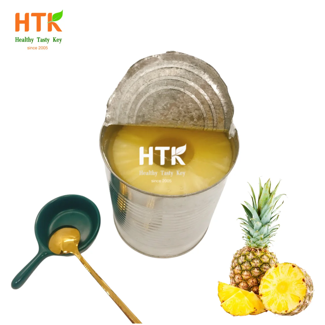 Горячая 2024 консервированный ананас в сиропе, сделанный во Вьетнаме, от HTK, для продуктов питания и напитков