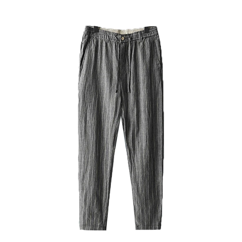 2022 Autumn Wear Pure Linen Premium Linen Pants For Unisex Washed Linen Pants Yoga Pants By Zed Aar Exports