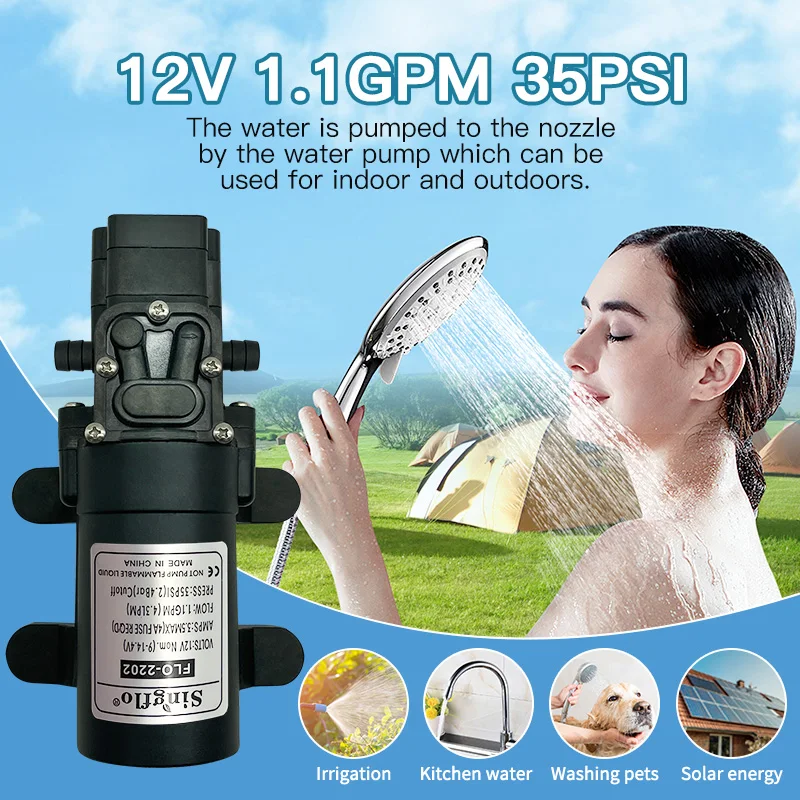 Singflo 12v dc high flow 35psi marine mini water pumps/dc water pump motor sprayer pump