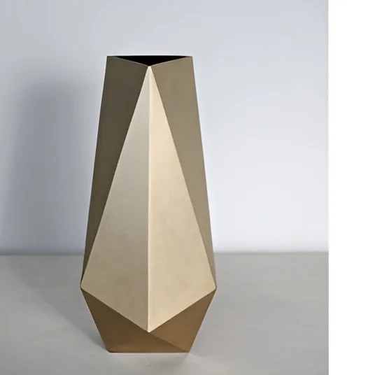 Modern Extra Large Hammered Table Vase Gold Finish Low Price Home Decorative Flower Pot Floor Table Decor