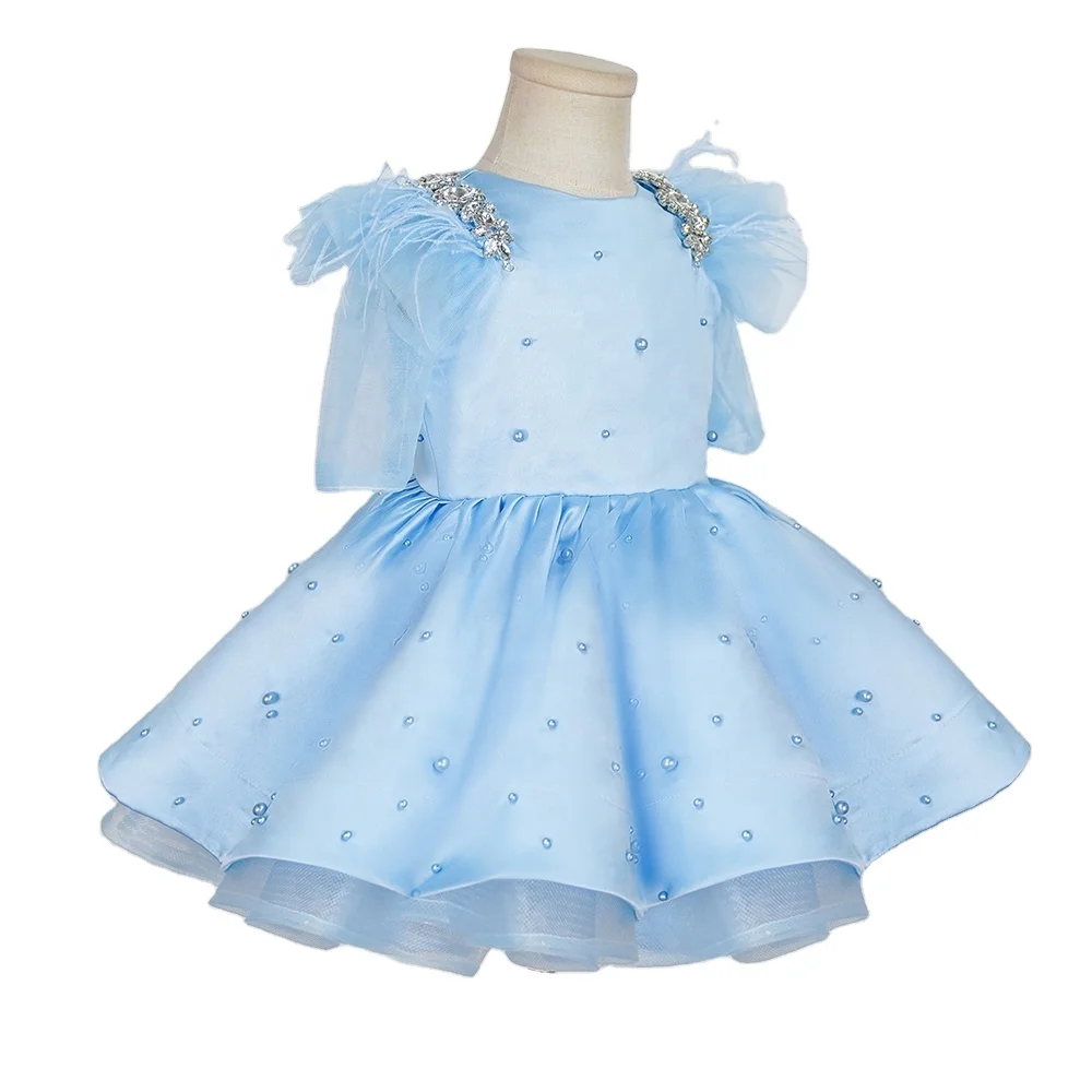 Girls Simple Beautiful Dress 10 Years Girl Bridesmaid Party Dresses