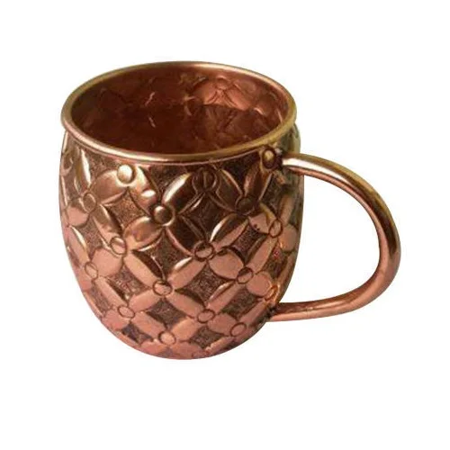 Shiny Polished Finishing Copper Water Drinking Mugs Set of 2 High Selling Moscow Mule Beer Cocktail Mugs Copper Metal Mug
