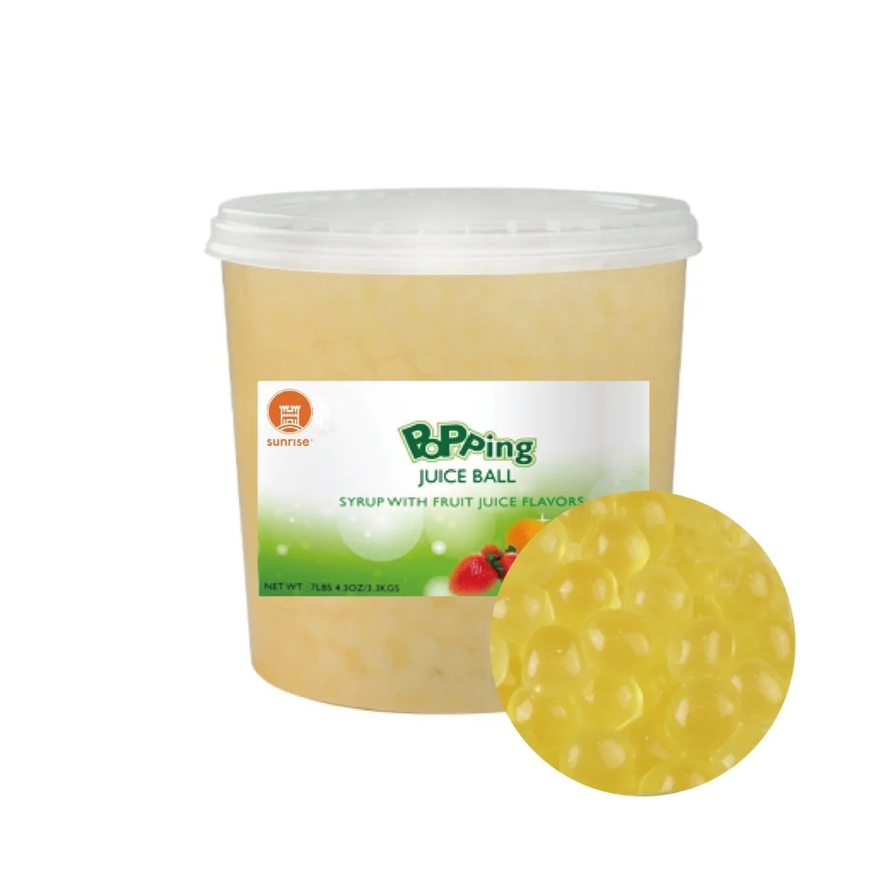 Taiwan Bubble Tea Supplier 3.4kg Caramel Popping Boba For Milk Tea