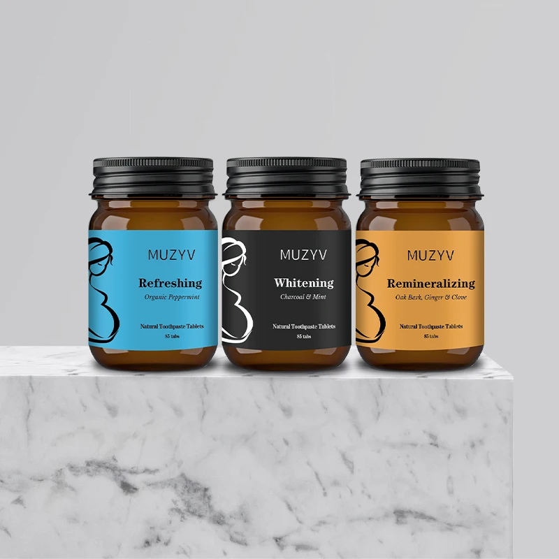 QEN  Nano Hydroxyapatite Herbal Solid Toothpaste Fluoride Free Mouthwash Tablets Toothpaste Pills for Sensitive Teeth