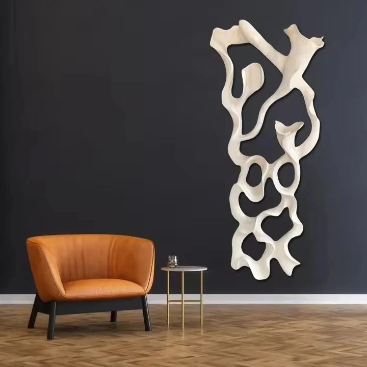 Wooden Wall Art Sculpture for Living Room Home Decor