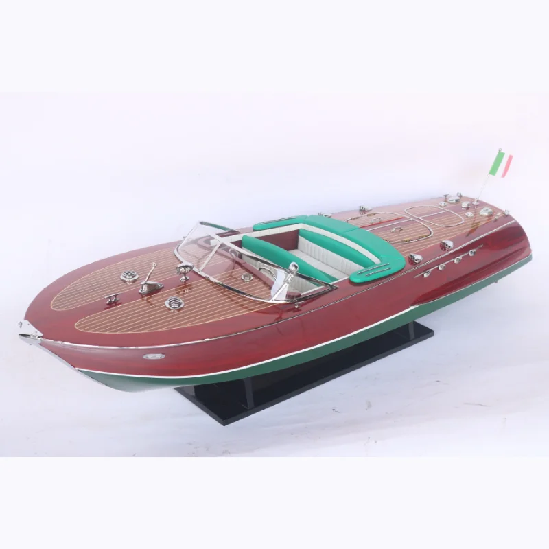 Gia Nhien Manufacturer Custom Design Riva Ariston (dark blue) WOODEN MODEL BOAT - HIGH QUALITY WOOD SHIP MODEL - HANDICRAFT