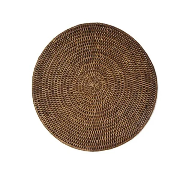 Fancy Design Rattan Coaster best selling charger placemat handwork charger plates rattan Bamboo Charger Plate Wicker Plate
