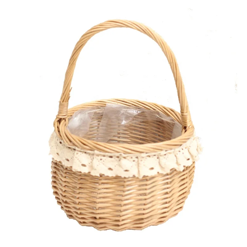 Natural Wicker Cane Wiwin Jute Basket with Handles Wholesale Item Top Standard Product for Organizing Shelves Small Hot Selling