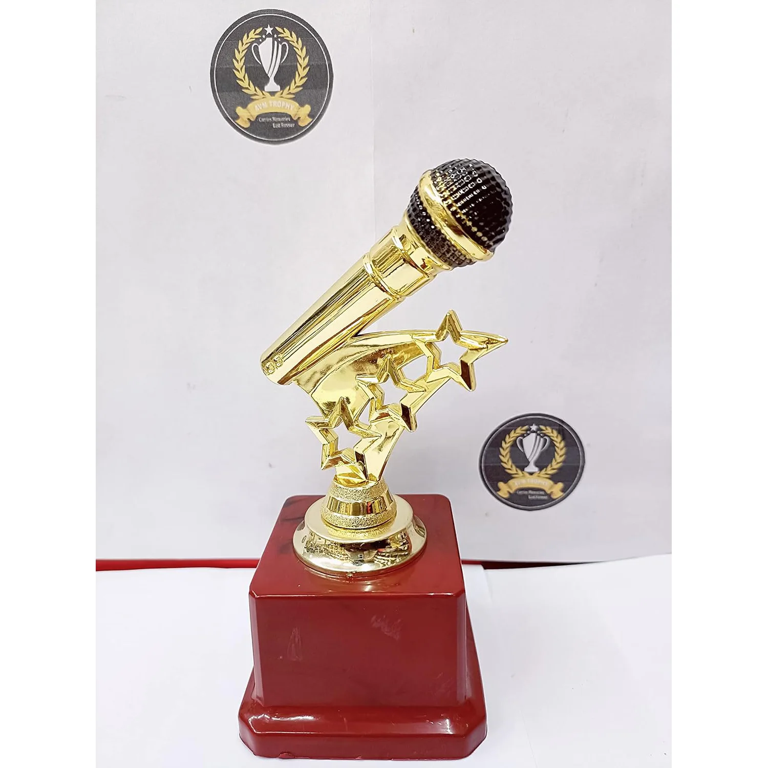 Fashion Grammy Base Crystal Souvenir Blank Metal Trophy New Glass Music Awards for Best Singer