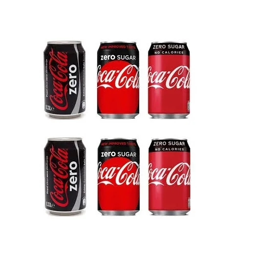 Бутылка для безалкогольных напитков COCA ZERO 390 мл/бутылка с ароматом коки ZERO SUGAR 390 мл газированные напитки