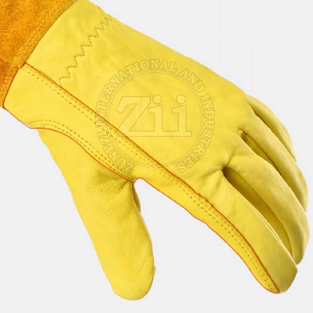 Unique Design Wholesale Welding Gloves Made In Pakistan Professional Leather Welding Gloves