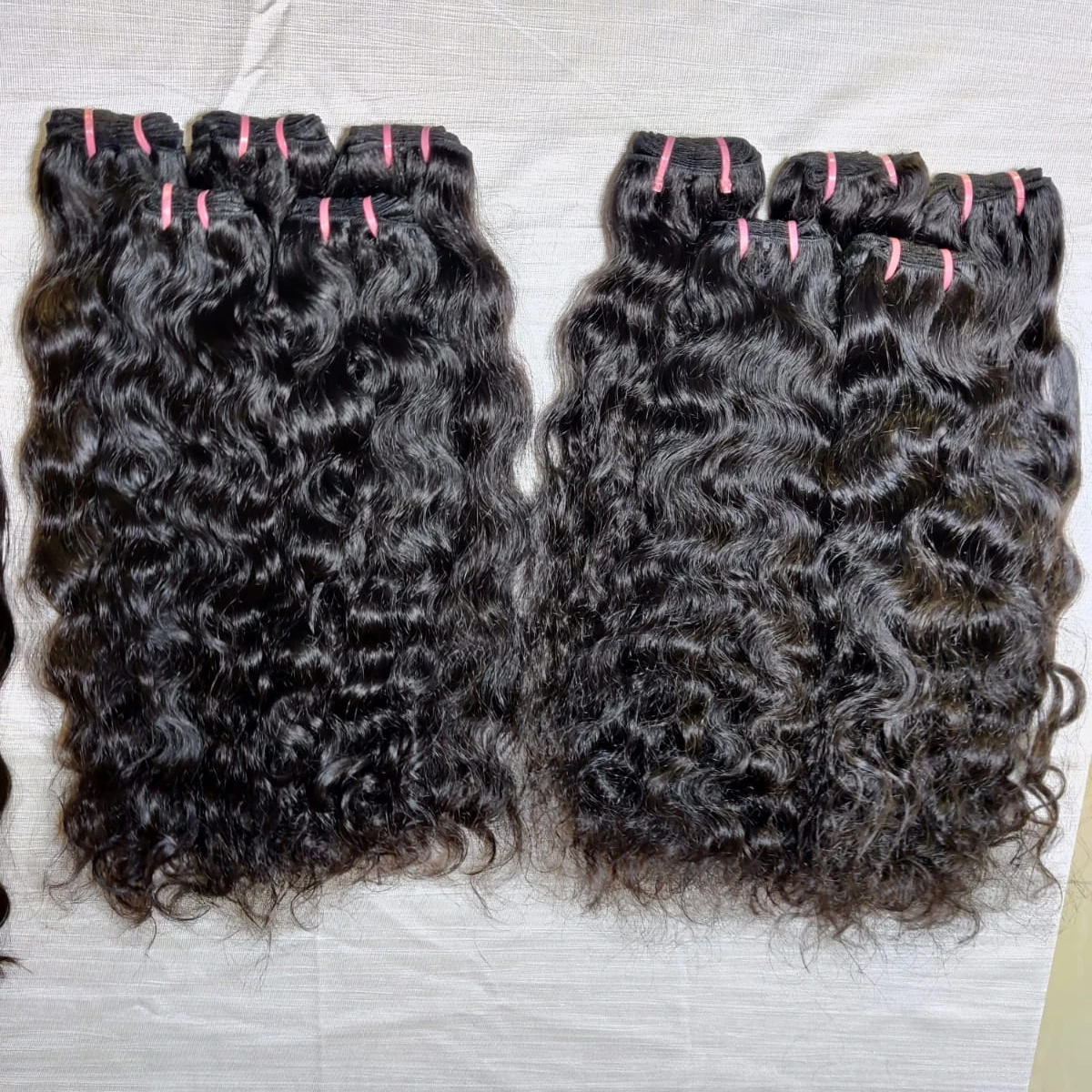 Indian Natural raw human hair deep curly human hair Bundles Natural indian human hair quality extension