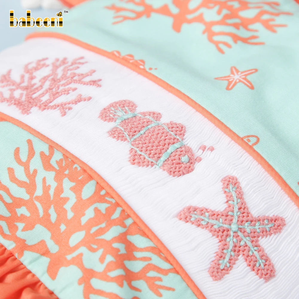 Ocean creature girl swimwear OEM ODM wholesale smock swimwear baby girls - BB2806