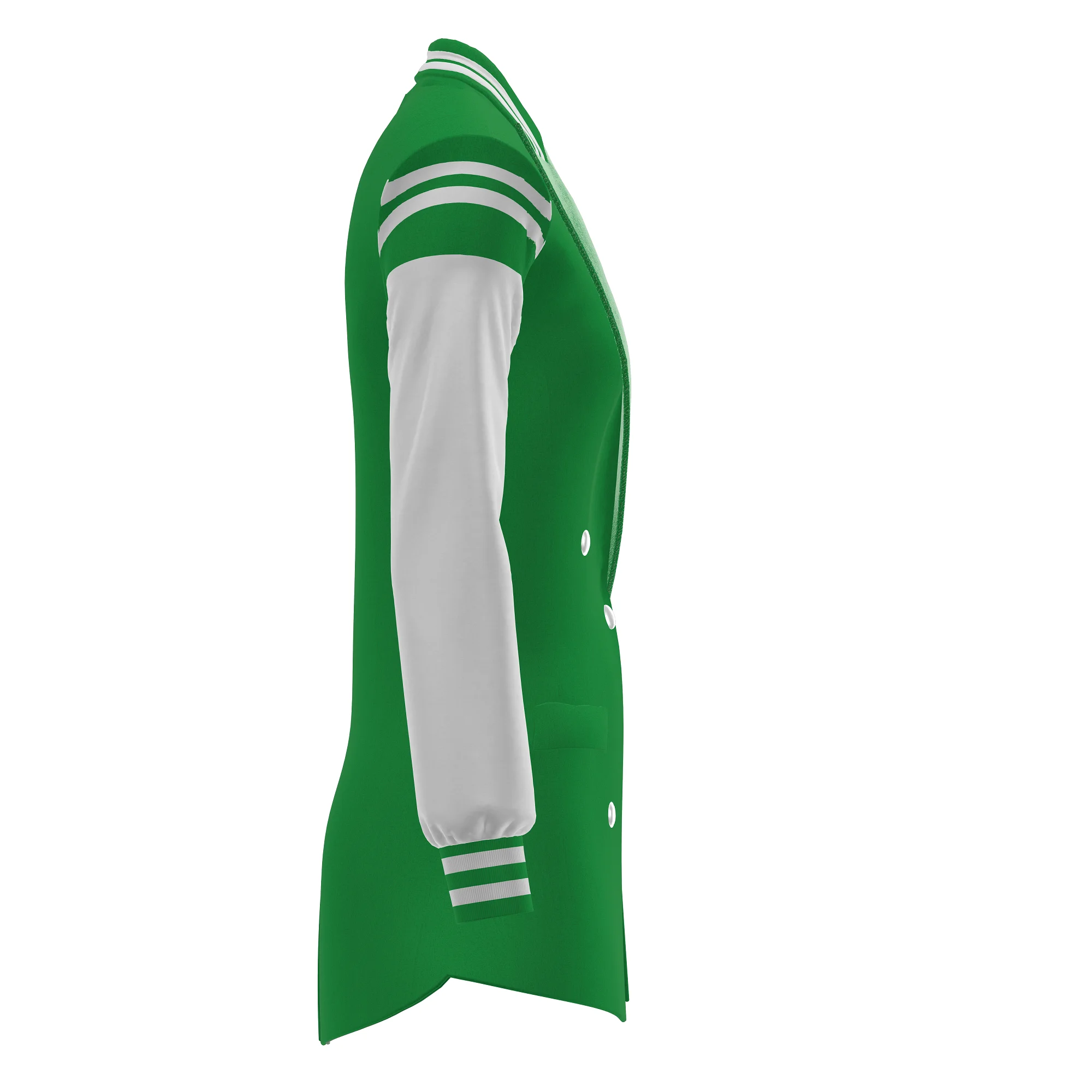 Iota Phi Lambda Leather Blazer with Single Button Closure Long Knitted Fabric Embroidery and Button Decoration