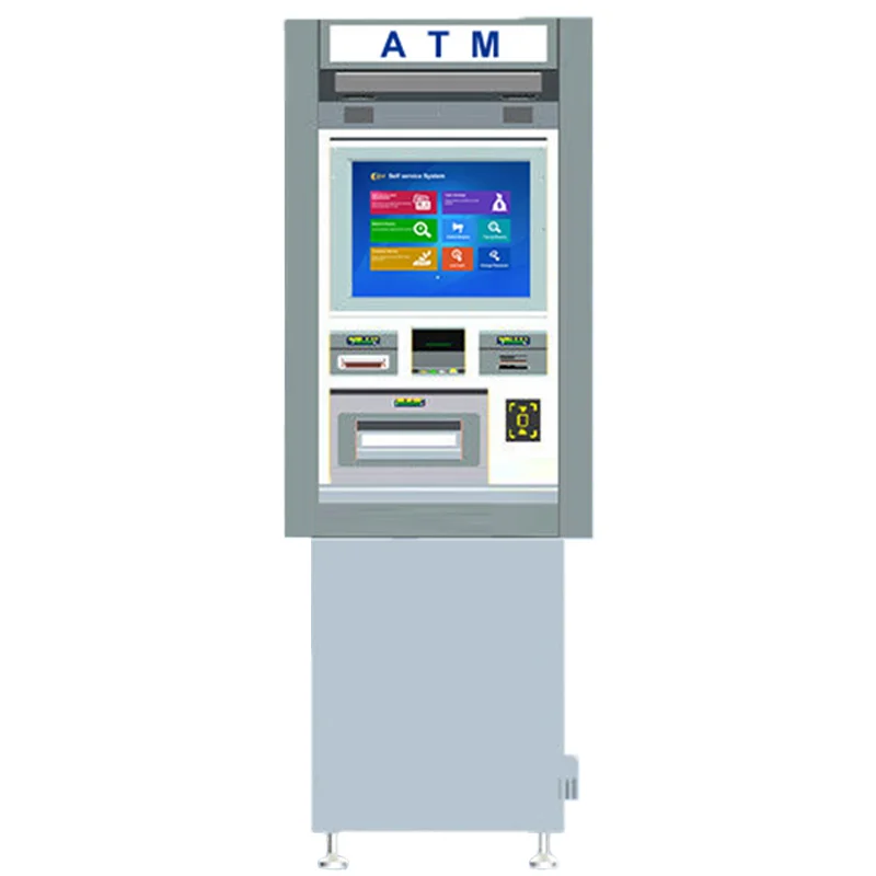 Cash Dispenser Kiosk Atm Machine Self Service Note Deposit Withdraw Cash Recycler ATM Machine