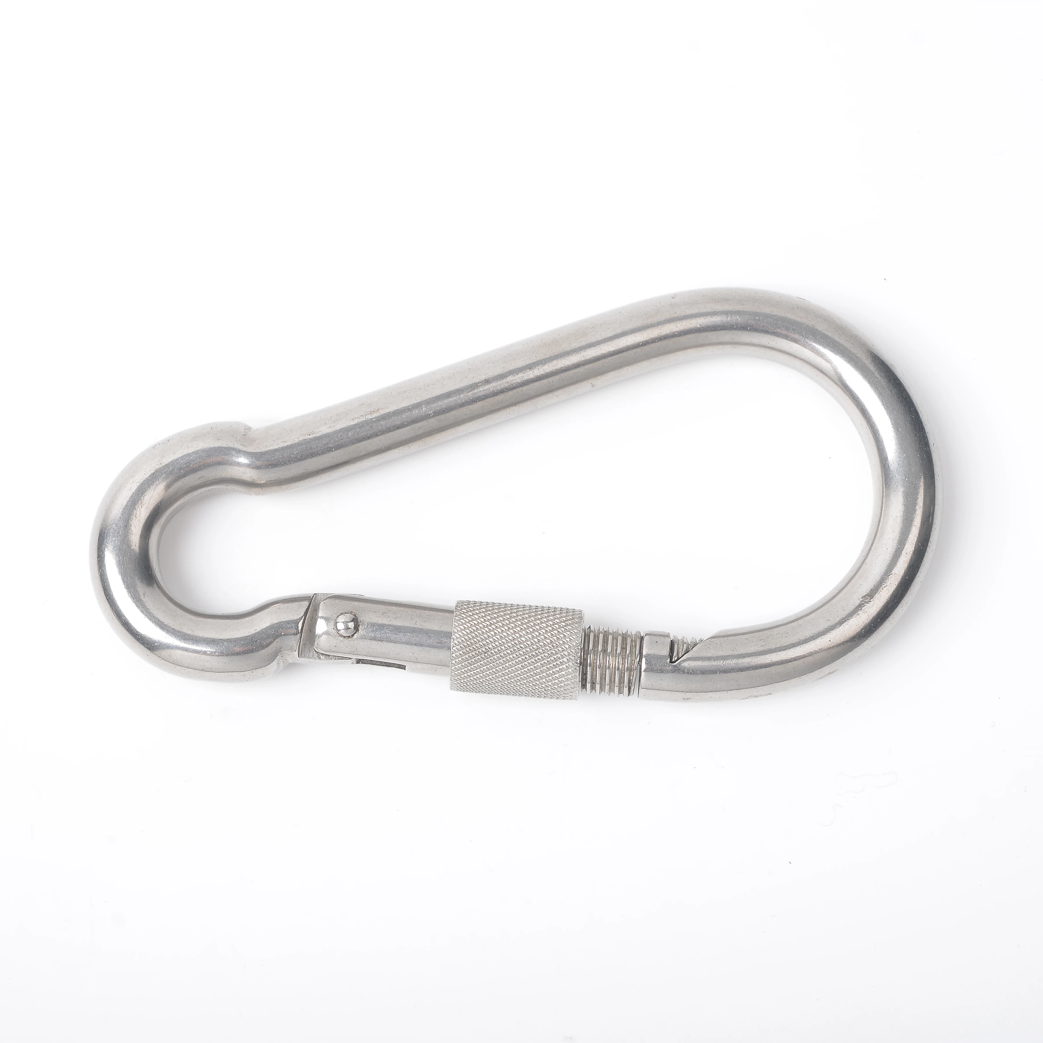 Factory direct sales, Made in China High Quality Metal Carabiner Hook Spring Snap Hook with Screw Lock