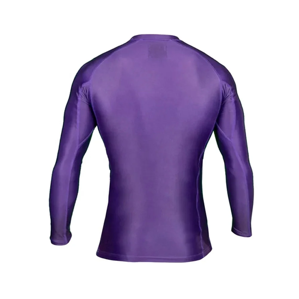 Custom Logo High Quality Wholesale Plain Jiu Jitsu Fitness Compression Long Sleeve MMA For Men BJJ Rash guard