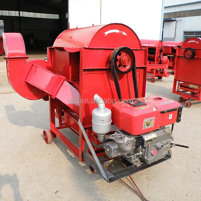 diesel engine bean thresher machine wheat thresher small rice threshing machine