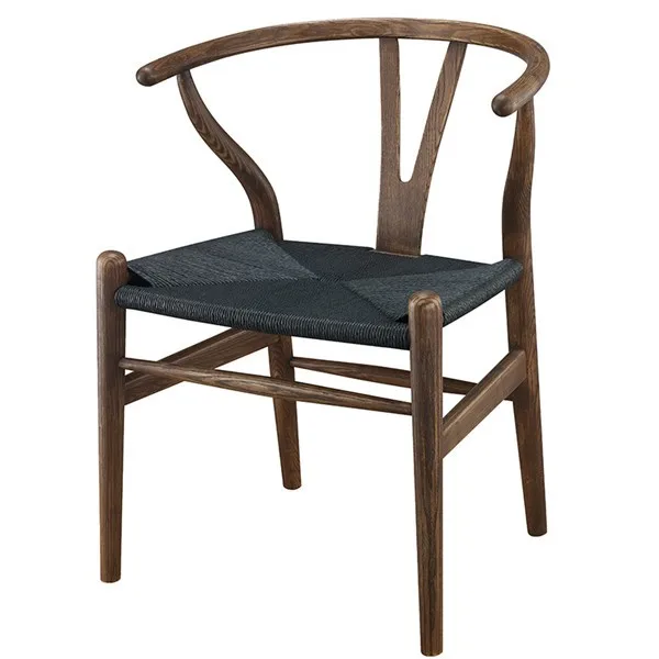 Hans Wegner Y Chair Cafe Solid Wood Dining Room Furniture Luxury Dining Chair Dining Chair Classic Design