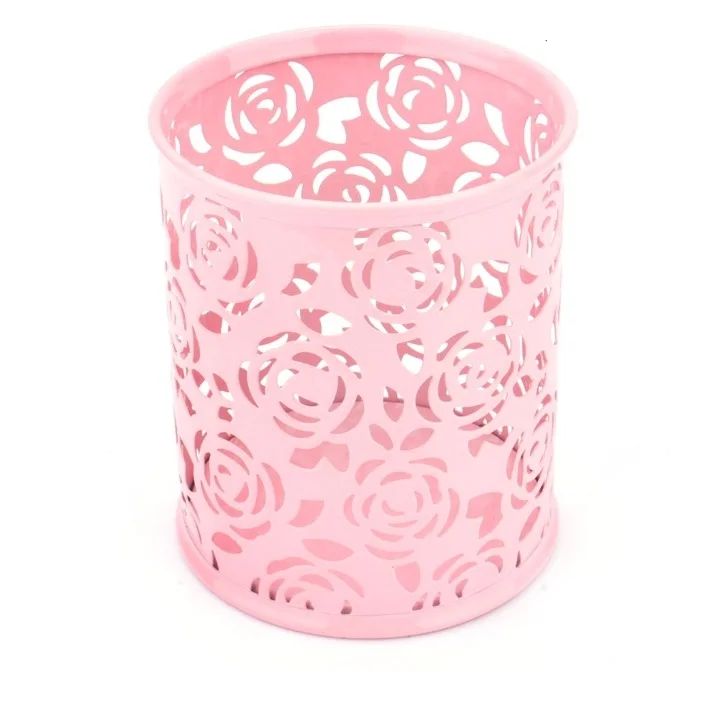 Rectangular Mesh Design Black Colored Net Pencils Stands For School Stationary Desk Organizer Pen Holder At Sustainable Quality