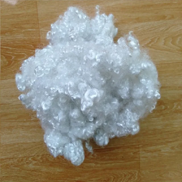 Regenerate Polyester Staple Fiber 15D HCS White Vikohasan Manufacturer and synthetic fiber and GRS recycled polyester