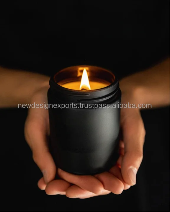 Best Home Decor and Christmas Gifting Soy Candle Smoke and Vanilla Scented Long-Lasting Paraffin Wax for Birthdays Weddings