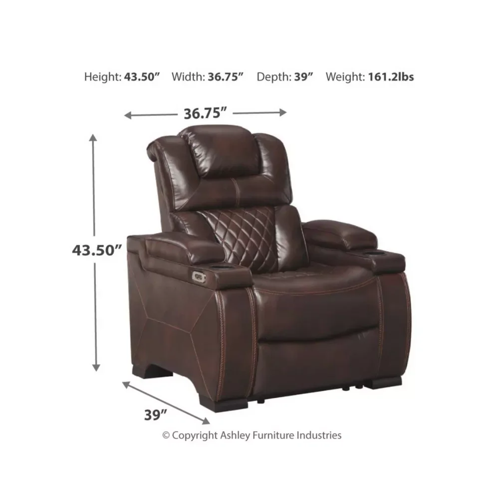 CY High quality comfortable leather power recliner home theater sofa