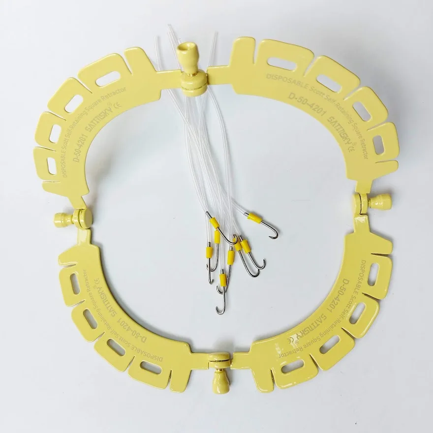 Одноразовый самоудерживающийся Ретрактор набор (с электро-покрытием) стерилизованный крючками 5 мм эластичный 8 шт. в упаковке