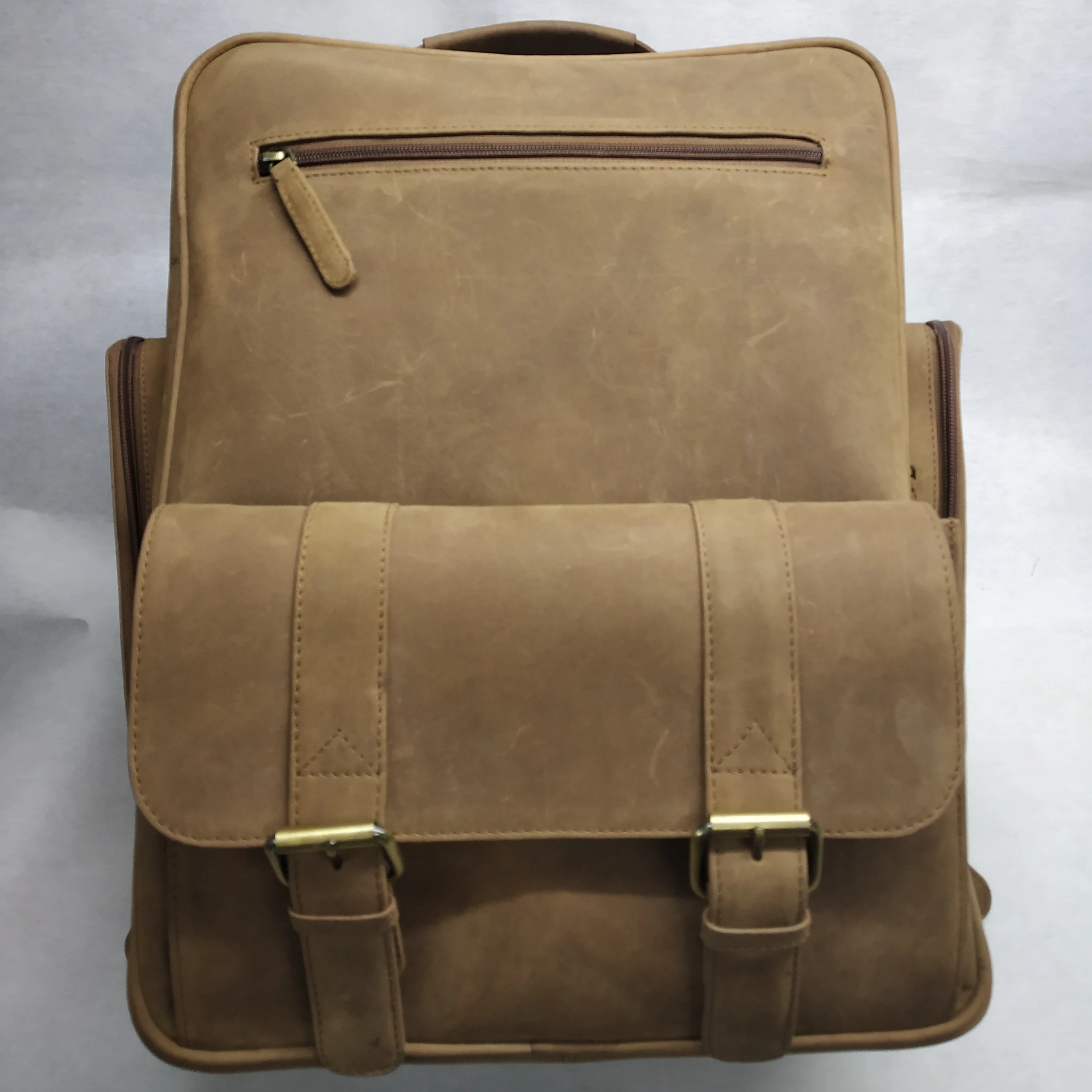 Wholesale Supply Large Traveling Leather Heavy Duty Leather Laptop Backpack Casual use for Worldwide Export from India