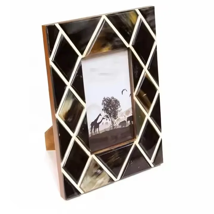 modern photo frame Handmade MDF Picture Frames for Family Photos beautiful handcrafted resin bone inlay frames