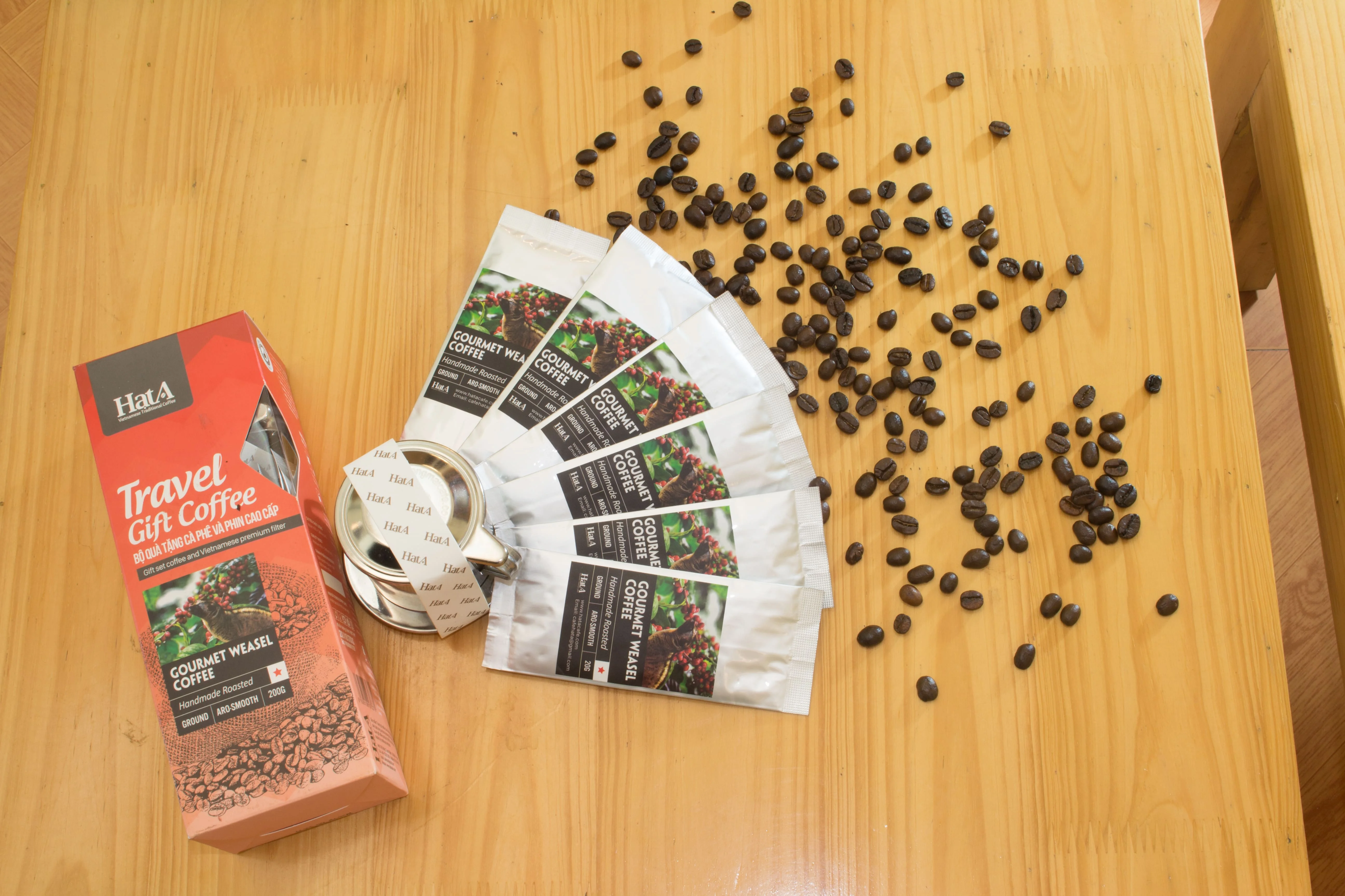 TRAVEL GIFT SET GOURMET WEASEL COFFEE