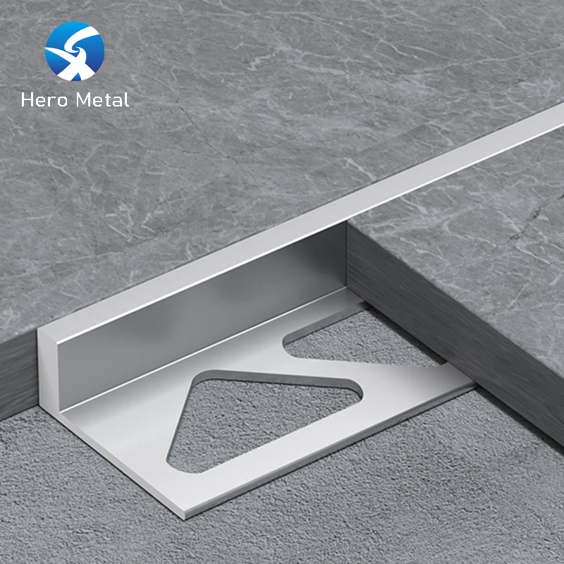 unique design 10mm 12.5mm 15mm 20mm polished aluminum l shape wall edge ceramic external corner tile trim