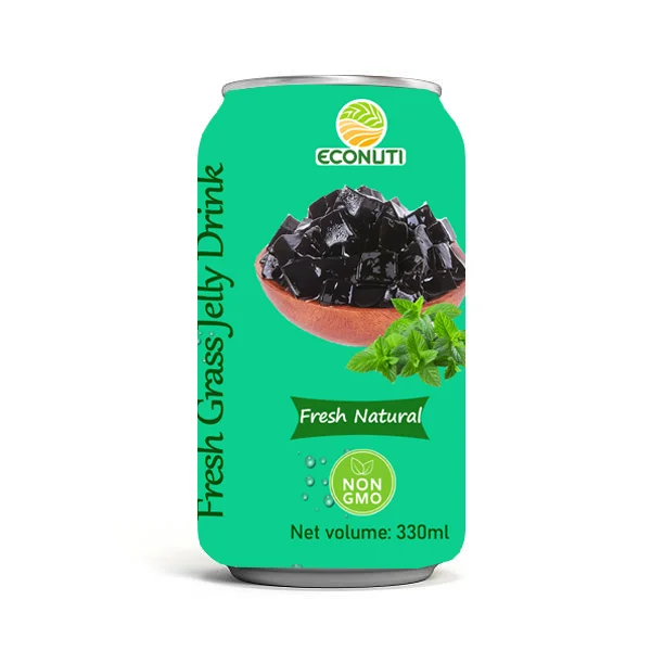 OEM Service OEM Factory Price Grass Jelly Drink Normal can 330mL So Delicious Best Sale 2023